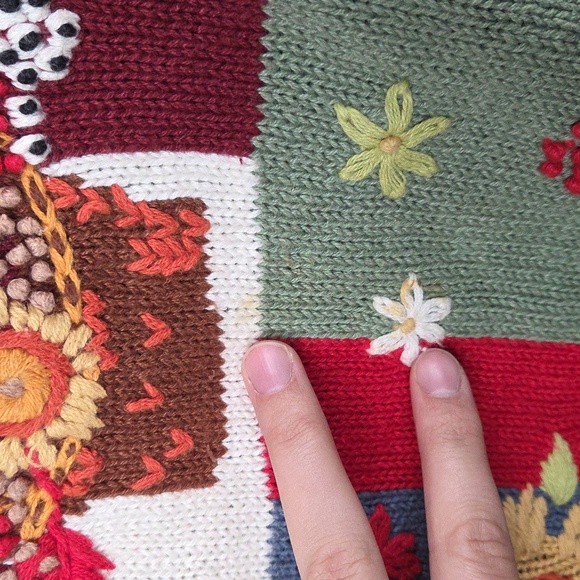 Blair Fall Rooster Knitted Vest Size Medium - Picture 5 of 10